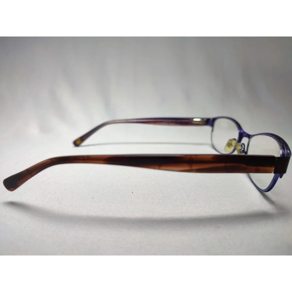 Marchon NYC Uptown Carnegie 210 Eyeglass Frames 51-17-135 Purple Brown